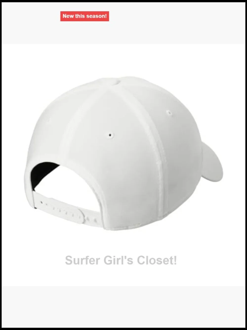 Moisture Wicking Low Profile Adjustable Golf Cap